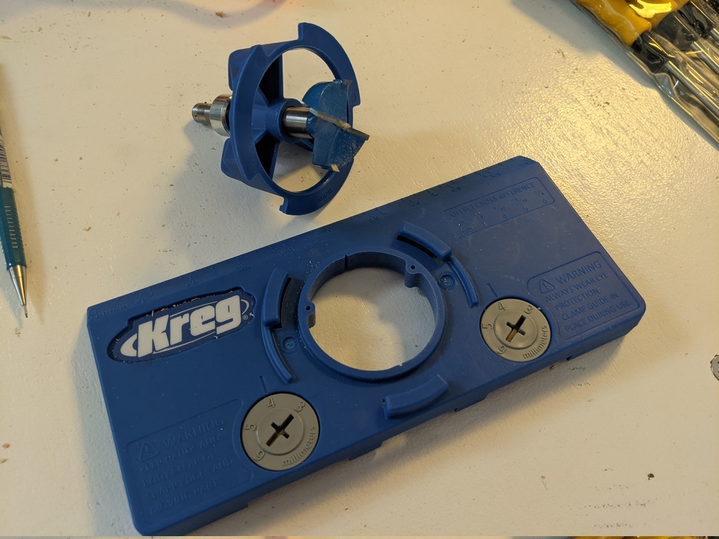 Kreg inset hinge jig