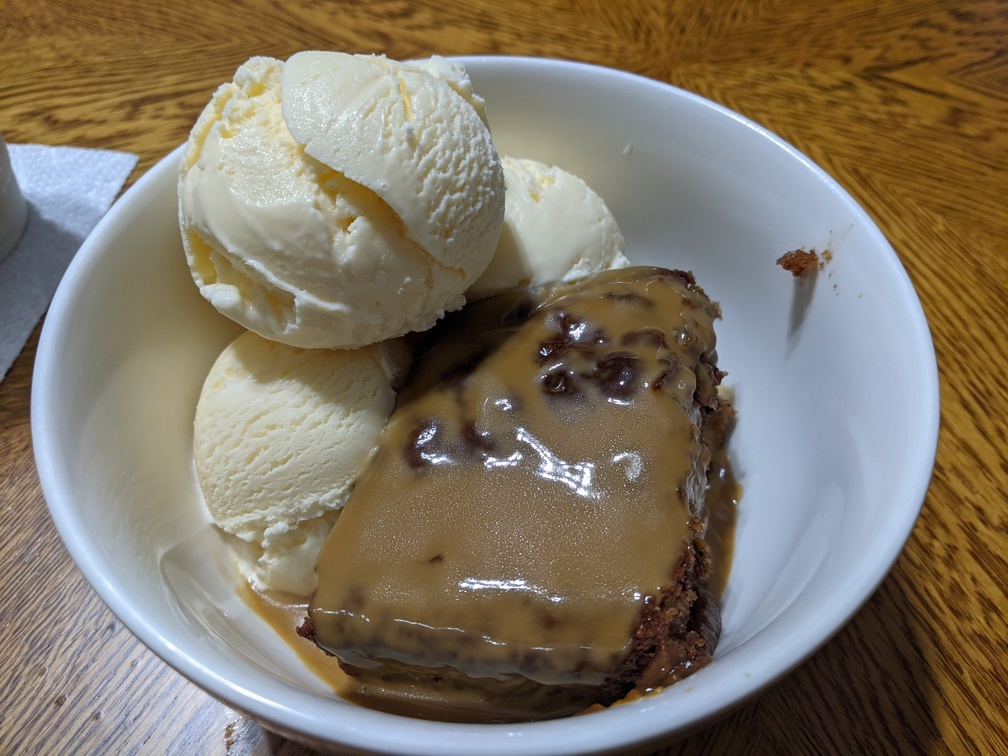 Sticky toffee pudding