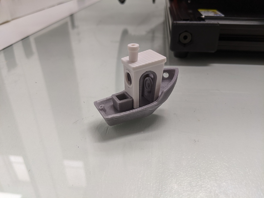 Dual material benchy